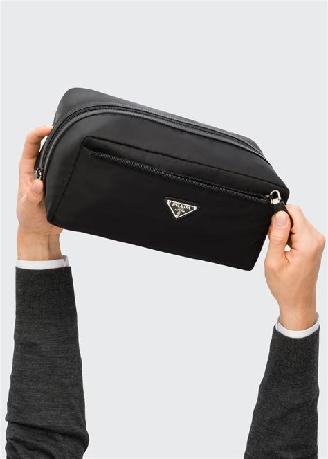 mens prada toiletry bag|Prada nylon makeup bag.